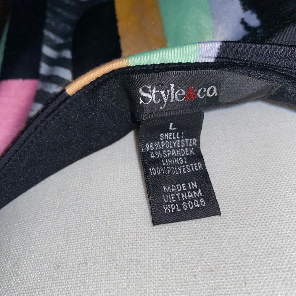 Style & Co Sleeveless Abstract Pattern Dress - Picture 5 of 5
